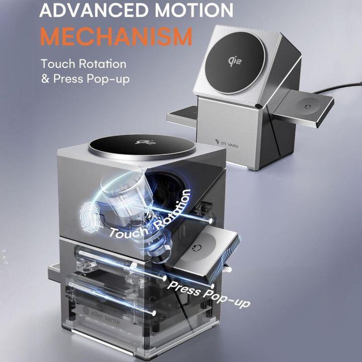 Magnetic wireless charging station 3 in 1