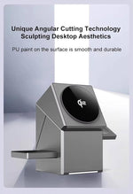 Magnetic wireless charging station 3 in 1