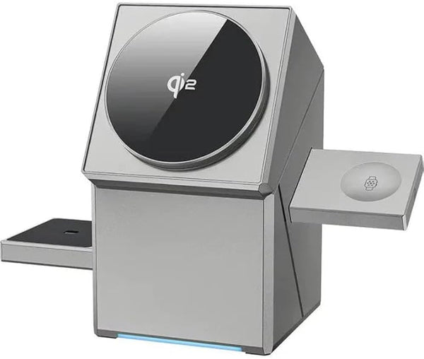 Magnetic wireless charging station 3 in 1